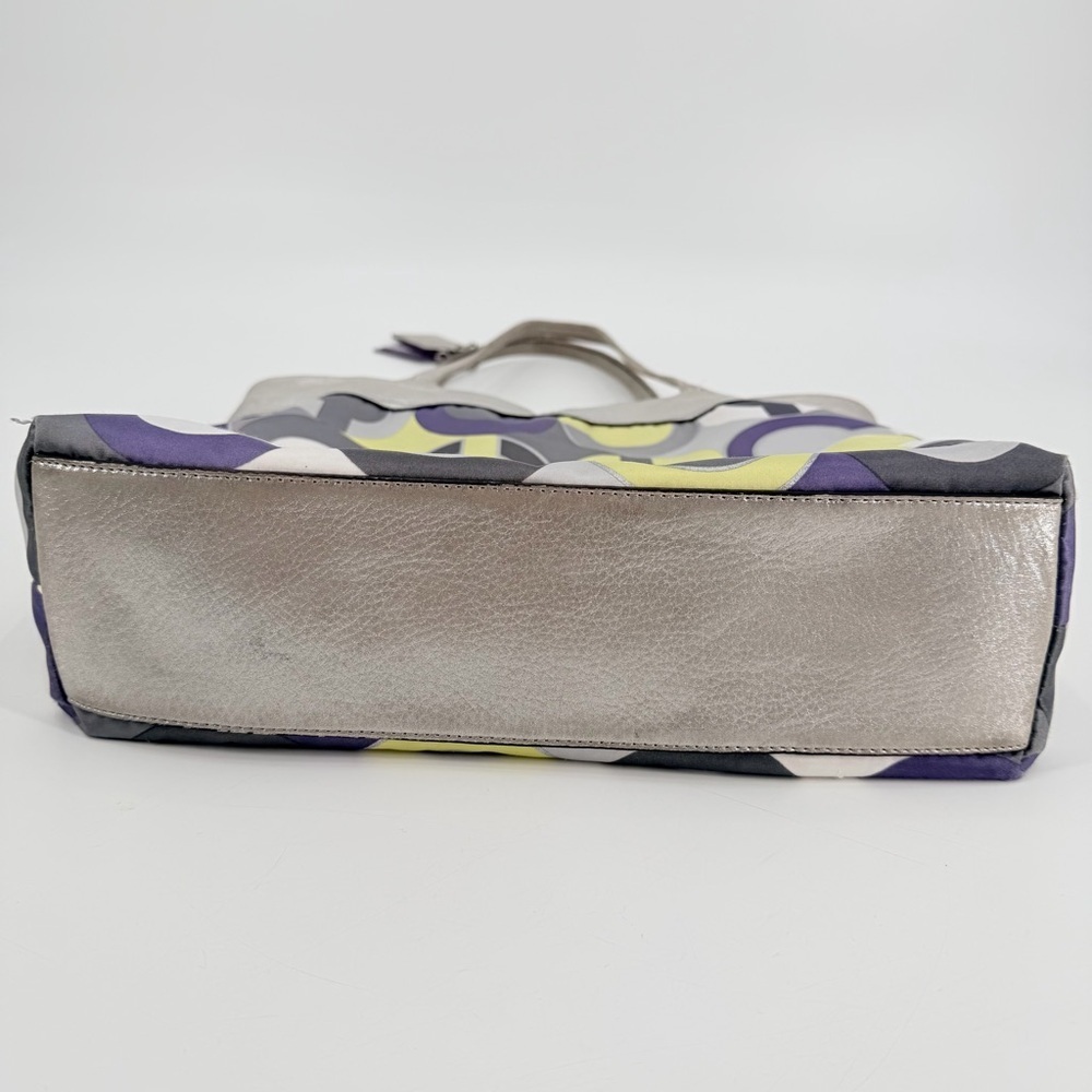 Coach Y2K OP Art Julia Tote Shoulder Bag FLAWS - Picture 8 of 13